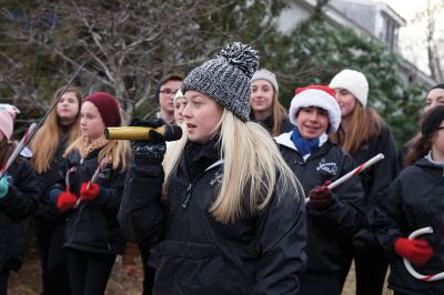 Marion Christmas Stroll
Sunday, December 11, was the annual Marion Christmas Stroll when Santa greets the crowd at Town Wharf before mounting his horse-drawn carriage for a ride through Marion village.
