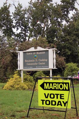 Voting
The Rochester Senior Center, Cushing Community Center in Marion and Old Hammondtown School in Mattapoisett were decorated with campaign signs and supporters, as the three locations served as polling places for Tuesday's state primary election. Photos by Mick Colageo
