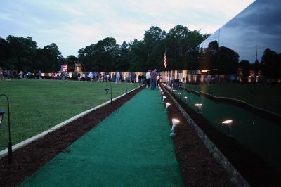 A Moving Experience 
Thousands arrived on Thursday to welcome the Moving Wall, a half-scale replica of the Washington, D.C. Vietnam War Memorial Wall. The Moving Wall visited Wareham from August 17-21. Photos by Jean Perry
