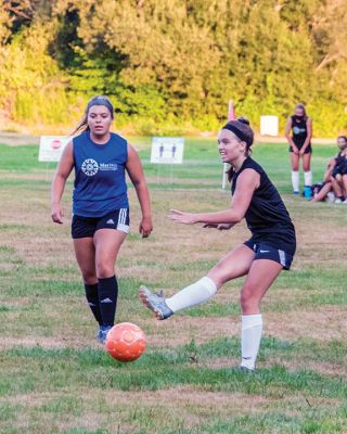 Mariner Soccer
Monday night’s action in the high school girls soccer summer league at Mariner Soccer league. Photo by Ryan Feeney
