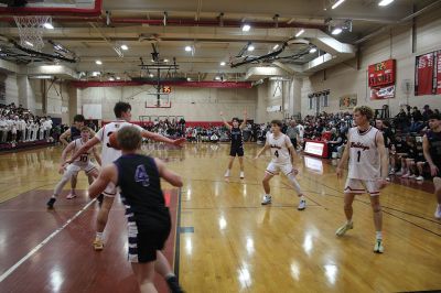 ORR Basketball
The Old Rochester Regional boys’ basketball put on a dominant show in its only home game of the MIAA Division 3 state tournament, defeating Norton before winning against Greater Lawrence Tech to secure a spot in the semifinals. Photos by Mick Colageo.
