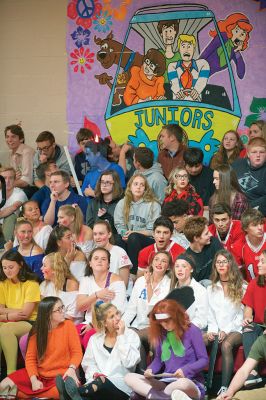 ORR Homecoming Week
Homecoming week always brings along the Friday afternoon pep rally at ORR High School when groups of students from each grade perform a skit, competing against each other for the top spot. Here, a senior performs in a skit based on the animated film Mulan. Photo by Colin Veitch 
