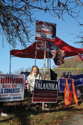 Election Day
Tri-town citizens gathered Tuesday to campaign for their candidates in presidential and regional races near respective polling locations in Mattapoisett (Old Hammondtown School), Marion (Cushing Community Center) and Rochester (Dexter Lane near the Senior Center). Photos by Mick Colageo
