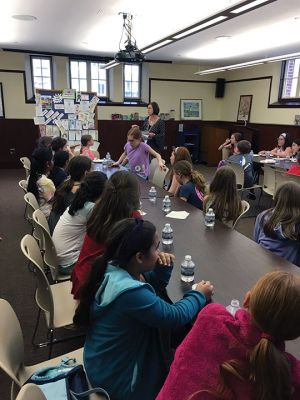 Quahog Book Awards
On May 2, Jeanne McCullough from the Mattapoisett Public Library held the 7th annual Quahog Book Awards ceremony. Part of the children’s winter reading program, the young readers selected the winning books by majority voting to receive the award – a decal displayed on the front cover of each award-winning publication. Photos by Marilou Newell
