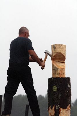 The Sun Will Come Out … Tomorrow 
Friday was a washout at the Rochester Country Fair, but the rain didn’t dampen the fun for those who braved the elements. Photos by Jean Perry
