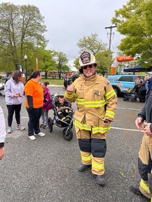 Rochester Fire Department
Members of the Rochester Fire Department participated in full gear for Saturday’s, 3-mile Team Hero's Walk held at Fort Taber in New Bedford. In the department’s 10th year walking, the participants raised $8,500, the largest amount raised to date as they symbolized the extra weight of living with Multiple Sclerosis. In 2014, Deputy Fire Chief and Highway Surveyor Jeff Eldridge was diagnosed with MS after experiencing the pain of trigeminal neuralgia, a condition he continues to battle while serving the Town
