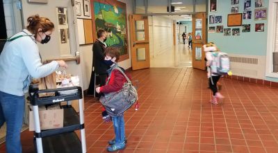 Rochester Memorial School
Rochester Memorial School held their first day of full, in-school attendance for Grades K-2 last week. Photos courtesy Erin O. Bednarczyk
