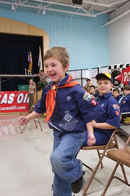 Pinewood Derby
Rochester Cub Scouts Pack 30 held its annual Pinewood Derby on January 21 at RMS. Photos by Colin Veitch
