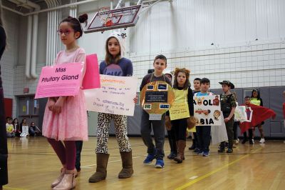 Vocabulary Day 
It was Vocabulary Day at Rochester Memorial School on March 15, which means the 4th-graders were a living, breathing dictionary as they paraded the halls dressed as a new vocabulary word they chose to learn and personify! Photos by Jean Perry
