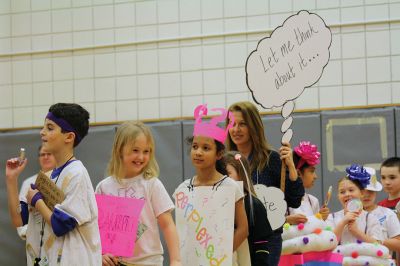 Vocabulary Day Parade
The third and fourth graders at RMS transformed the school into one collective living, breathing dictionary last Friday, February 16, for the annual Vocabulary Day parade. Students chose a word and personified it in costume for the rest of the school, and this year for parents as well. Photos by Jean Perry
