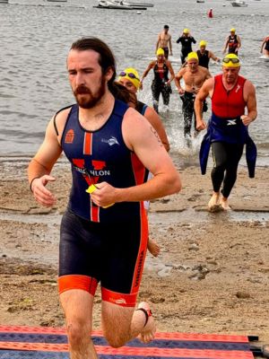 Lions Club Triathlon
2024 Old Rochester High School graduate Tyler Young of Marion and Heather Peckham of Middletown, Rhode Island, finished first in the respective men’s and women’s categories of Sunday morning’s Lions Club Triathlon at the Mattapoisett Town Beach. Young, 18, will join the UMass Lowell cross-country and track programs next month. Photos by Mick Colageo and Robert Pina
