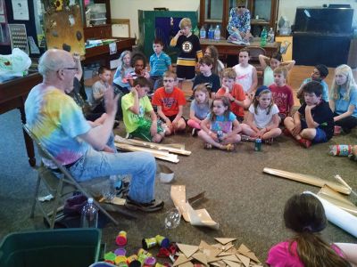 Marion Natural History Museum
The Marion Natural History Museum's after-school group learned about the science of flight, including balance, weight, and reduction of drag with Dr. William Dills. We had many happy successful lift offs and attained some very impressive heights, thanks to the rocket scientists present. The Museum wishes to thank Dr. Dills and the volunteers who helped to make this another successful program, the final program of the school calendar year.
