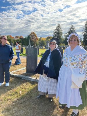 Sons of The American Revolution
Under a glorious blue and white sky, people came together at Rochester’s Center Ceremony on October 26 to memorialize a revolutionary patriot, Thomas Bassett. The ceremony was led by the Cape and Islands Chapter of the Sons of The American Revolution. Connie Eshbach, Chairman of the Rochester Historical Commission, was the keynote speaker and spoke of Bassett’s service during the war. “Thomas Bassett served as a private under Captain Stephen Wing on Dorchester Heights in March 1776. He also served as a seam
