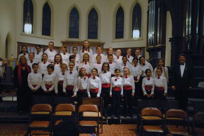 Sippican Choral Society
The Sippican Choral Society with the SouthCoast Children’s Chorus presented its 2013 Christmas concert, last weekend which included “A Ceremony of Carols” by Benjamin Britten celebrating the 100th anniversary of Britten’s birth. Photo courtesy Bernadette Kelly
