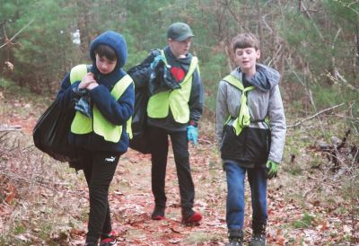 Clean Up
After a rainy Saturday, the Scouts from Pack 32 and Troop 32 of Marion along with countless volunteers from the community spent the morning on Sunday, April 27 cleaning up multiple areas around town. With the generous support of the Washburn Park Trust, the scouts, their families and countless volunteers started their spring-cleaning donating numerous items to a local charity (Gifts to Give). The day of service ended with a mountain of debris and trash for the Marion DPW to collect. Everything from car part
