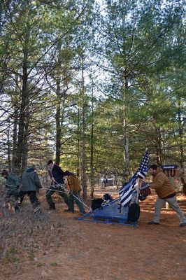 Camp Cachalot
Boy Scout troops from Rochester, Mattapoisett, and Marion participated in the annual Klondike Derby at Camp Cachalot on Saturday, January 19. The event features different competitive tasks to test the participants’ scouting skills. Photos by Michelle Wood
