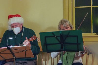 Tinkhamtown Chapel
Tinkhamtown Chapel in Mattapoisett was host to the annual Christmas Carol Sing-A-Long event on December 17, after which attendees enjoyed refreshments next door at the Sewing Circle building. Photos by Robert Price
