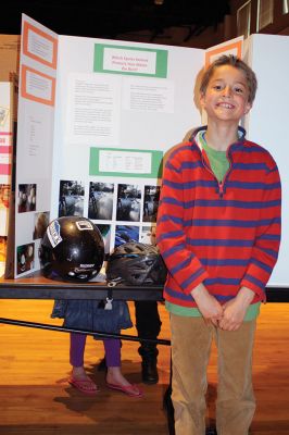 Sippican School Science Fair
Sippican School students presented their answers to the probing questions of life such as what’s in your snack foods and which helmet protects your melon the best during the April 6 annual Sippican School Science Fair. Photos by Jean Perry
