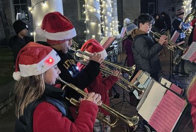 Sippican Festival Band
The Sippican Festival Band performed at the AHA! Night community arts and entertainment event held on December 14 in New Bedford. The band is comprised of 70 fifth- and sixth-grade students, led by Instrumental Music Teacher Hannah Moore. Photos courtesy ORR District
