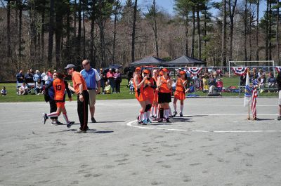 Tri-town Girl’s Softball League
Opening day for the Tri-town Girl’s Softball League was held by Marion Recreation at Washburn Park on Saturday. After a small parade all of the players for each team were introduced and afterwards the teams played games all afternoon. Photos by Kyle DeCicco-Carey 
