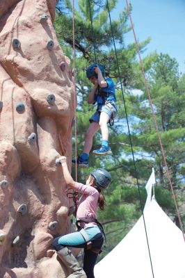 Annual Marion SpringFest
May 9 was the day of the Annual Marion SpringFest sponsored by the Sippican Lands Trust and the Tree and Parks Committee! There was a performance by the Toe Jam Puppet Band, a Birds of Prey demonstration, face painting, and a rock-climbing wall. All over Marion on Saturday you could see signs on the spring season, including the Recreation Department’s annual event, “Touch a Truck.” Photos by Colin Veitch
