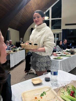 St. Gabriel's Episcopal Church
The youth group at St. Gabriel's Episcopal Church in Marion hosted Passover Haggadah dinner on March 22, attended by church members, family and friends. Wendy Reardon is the leader of the youth group, and Father Eric Fialho is the pastor. The Seder meal was prepared and served by the youth group, and they shared Passover readings. Photo courtesy Kathy Morgan

