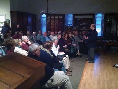 Stone Walls of New England
Dr. Robert Thorson spoke to a full house at the Marion Natural History Museum Friday night. Dr. Thorson spoke about the practical, as well as emotional, reasons why New Englanders love their stone walls. Just looking at a stone wall in its natural landscape can provide an insight into the history of Earth's formation. Stone walls are aesthetically beautiful, give us hints about our past, and provide important habitat functions for both plants and animals. 
