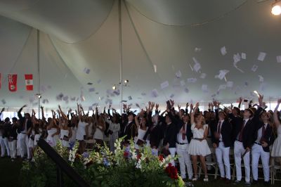 Tabor Academy Graduation
2024-25 Co-Heads of School Elizabeth Livaditis and Garrett Salit addressed their 2025 classmates, as Tabor Academy held its commencement ceremony on May 30 on the Seawolves’ Marion campus. Keynote speaker and 2001 Tabor alumni Caitlin McCormick Murray was introduced by Class of ’25 graduate Elizabeth Feeney of Marion. Attendees also heard from Board of Trustees Chair Regina Shakin and Head of School Tony Jaccaci. The Madrigal Singers performed the Alma Mater, and the Academy Brass Quintet provided music thr
