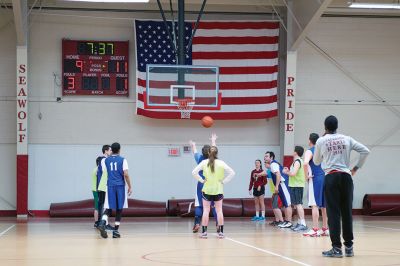 Tabor Academy Special Olympics Club 
The Tabor Academy Special Olympics Club kicked off an important new project, “The R-Word Campaign” on Sunday, February 14 with a special Valentine’s Day basketball tournament as part of the school’s Special Olympics Young Athletes Program. Students hope to change school culture for the better by raising awareness to extinguish the use of the R-word. Photos by Colin Veitch
