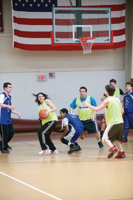 Tabor Academy Special Olympics Club 
The Tabor Academy Special Olympics Club kicked off an important new project, “The R-Word Campaign” on Sunday, February 14 with a special Valentine’s Day basketball tournament as part of the school’s Special Olympics Young Athletes Program. Students hope to change school culture for the better by raising awareness to extinguish the use of the R-word. Photos by Colin Veitch
