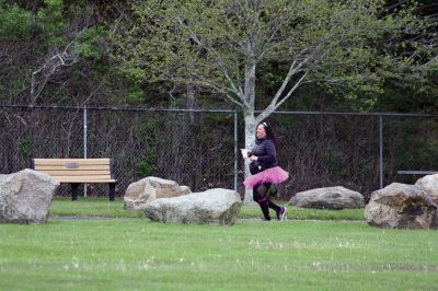 Mother’s Day Tiara 5k
Sunday’s wind and rain wasn’t stopping the hundreds who participated in the annual Mother’s Day Tiara 5k in Mattapoisett on May 10.  The storm brought strong wind and cold rain to the area, especially at the turn around Ned’s Point Lighthouse, dampening the day but not the sentiment behind the Women’s Fund of Southeastern Massachusetts’ largest annual fundraising event. Photos by Jean Perry
