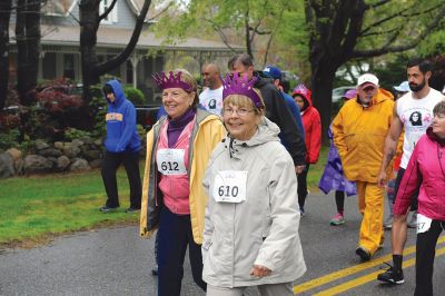 Tiara 5K Road Race
The Tiara 5K road race sponsored by Oxford Creamery has become a staple Mother’s Day tradition in Mattapoisett. The weather was damp and chilly, but still 441 runners turned out for the Mattapoisett village run to benefit the Women’s Fund of New Bedford. Photos by Colin Veitch
