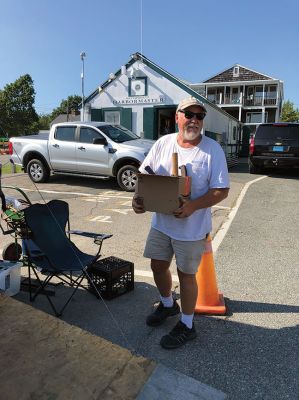 Tool Donation
Tim Moll of Mattapoisett set up a tool and equipment trailer at the Mattapoisett Harbormaster's Office on August 27 to collect donations for the Mattapoisett Boatyard. A friend of boatyard owner David Kaiser and a "fellow boatyard guy," Moll said people have been generous in the wake of the August 19 fire that destroyed the boatyard, including several widows who offered to donate the contents of their husbands’ sheds and garages. 
