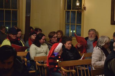 Tinkhamtown Chapel Christmas Choir Sing-Along
The 70th annual Tinkhamtown Chapel Christmas Choir Sing-Along. Smiles and merriment abound in this small but cozy and inviting environment. Not a free pew was seen and all smiled. The chapel was built in 1889 and has been maintained by locals who care deeply for its continued standing and operation. Though I had never been, I felt embraced, comfortable, and at home. Photos by Sam Bishop.
