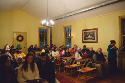 Tinkhamtown Chapel Christmas Choir Sing-Along
The 70th annual Tinkhamtown Chapel Christmas Choir Sing-Along. Smiles and merriment abound in this small but cozy and inviting environment. Not a free pew was seen and all smiled. The chapel was built in 1889 and has been maintained by locals who care deeply for its continued standing and operation. Though I had never been, I felt embraced, comfortable, and at home. Photos by Sam Bishop.
