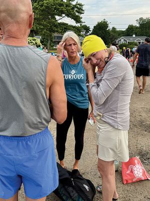 Mattapoisett Triathlon
The Mattapoisett Triathlon took place on Sunday, July 27. The event, hosted by the Mattapoisett Lions Club, saw over 100 competitors begin from Town Beach, swim 0.25 miles, bike 10 miles north of town and back, and finally run a 5K past Ned’s Point and back around to the beach. Photo by Robert Pina
