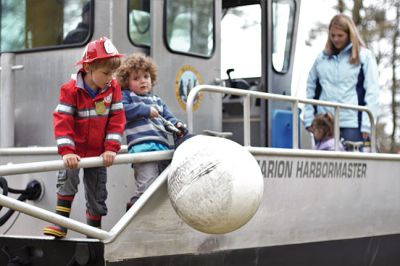 Kids Equipment Fun Day
Saturday, May 7, was the date for the annual Kids Equipment Fun Day at Washburn Park in Marion, sponsored by Marion Recreation. The kids climbed aboard ambulances, fire trucks, police cruisers, and even the harbormaster’s boat. This year, Recreation Director and Selectman Jody Dickerson served up free hotdogs during the popular event that seemed to draw a bigger crowd this year than the previous years. Photos by Ethan Akins
