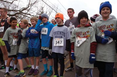 Annual Turkey Trot 5K 
The Annual Turkey Trot 5K wound its way through Marion Village on Sunday, November 17, with 182 trotters (and some ‘turkeys’ as well) braving a chilling wind that morning to make it to the finish line. Organized by the Marion Recreation Department, the event every year draws quite a flock of runners to the start and finish line at Tabor Academy, raising funds for Marion Rec programs and events. Photos by Colin Veitch
