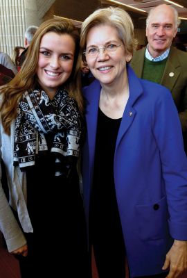 Senator Elizabeth Warren
Senator Elizabeth Warren and Congressman Bill Keating visited UMass Dartmouth on Friday February 20th, to hold a discussion on financing higher education. Maggie LeBrun from Mattapoisett, graduated from Tabor Academy in 2012 and is currently the President of the class of 2016 at UMass Dartmouth.  (Pictured from left to right): Maggie LeBrun, Senator Elizabeth Warren, and Congressman Bill Keating
