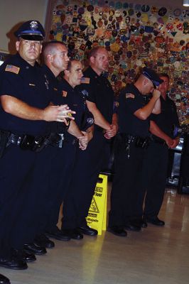 Unity Service
Local police, clergy, and members of the Tri-Town community gathered on Saturday, July 23, at ORR Junior High School to come together in peace and unity during an ecumenical service to honor those in uniform, those officers who have recently been assassinated in Dallas and Baton Rouge, and to pray for an end to racism and for the protection of police officers. Photos by Jean Perry
