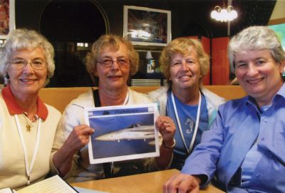 Germany
Lois Murray, Ellen Schneider, Pat Gross and Rev. Kathy Henry from the Mattapoisett Congregational Church attended the Oberammergau Passion Play during a trip to Germany and Austria in June. The play has been produced by the townspeople of Oberammergau every 10 years since 1633. Photo courtesy of Ellen Schneider.
