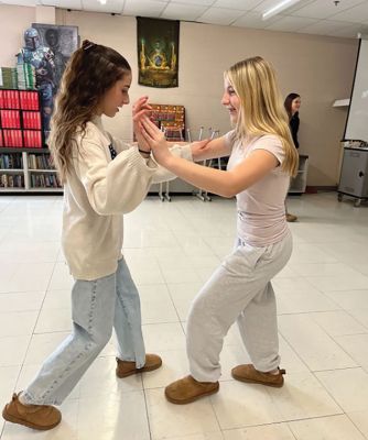 World Language Week
Latin and Spanish students at Old Rochester Regional Junior High School learn to Tango during World Language Week. Photo courtesy Old Rochester Regional School District and MA Superintendency Union #55.
