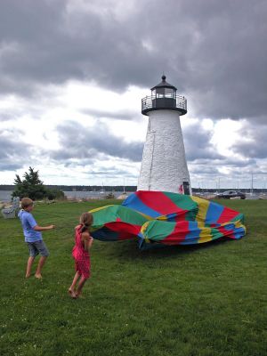 Faith, Food and Fun
Children enjoy fun and games during the Mattapoisett Congregational Churchs Third Annual Homecoming Sunday at historic Neds Point in Mattapoisett. This glorious day of fun, faith and food opened the beginning of a new year for the congregations Sunday School program and concluded with a family picnic at the point. (Photo by Robert Chiarito).
