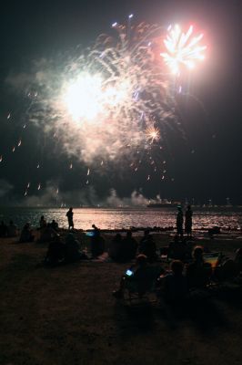 Sippican Skyrockets
The Town of Marion once again hosted a spectacular fireworks display shot off over Sippican Harbor on Thursday night, July 3. (Photo by Robert Chiarito).
