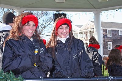 Holiday in the Park 2007
Members of The Showstoppers performed during Mattapoisett's annual "Holiday in the Park" celebration which was held in Shipyard Park on Saturday, December 1, 2007 and drew a record crowd to the seasonal seaside event. (Photo by Robert Chiarito).
