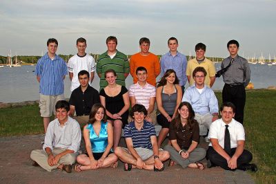 Music Scholars
Tri-County Music Association Summer Study Grant recipients (l. to r.) Top: Koby Williamson, Mattapoisett; Peter Fernandes Rochester; Timothy Roach, Wareham; Aaron Janik, Marion; Tom Moore, Marion; Sean Packard, Marion; David Monte, Somerset; Middle: Tony Bardawil, Osterville; Chelsea Nectow, Marion; Cody Barlow, Westport; Sarah Thompson, Dartmouth; Mack Williamson, Mattapoisett; Bottom: Ned Riseley, Marion; Martha Gannon, New Bedford; Owen Murphy, Marion; Liann Correia, Marion; and Travis Rapoza, Fairhaven.
